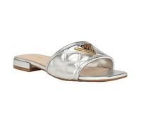 GUESS Damen Gelina Sandale mit Absatz, Silver 040, 41 EU