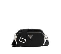 GUESS Damen Gemma Crossbody-Kamera Umhängetasche, Schwarz