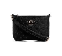 GUESS Damen Gerty Crossbody Top Zip Umhängetasche, Schwarz