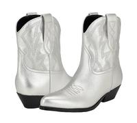 GUESS Damen Ginette Stiefelette, Silver 040, 39 EU