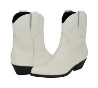 GUESS Damen Ginette Stiefelette, White 140, 38 EU