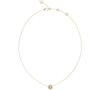 GUESS Damen-Halskette aus der Kollektion G Crystal, aus Stahl, Farbe Gelbgold, Größe: 40,6-45,7 cm, Referenz: JUBN05446JWYGT/U.
