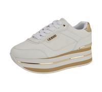 Guess Damen Hansin, Weiß/Gold 146, 39.5 EU