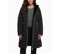 GUESS Damen Helena Long Fur Jacket, Schwarz (Jet Black), S