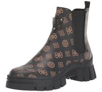 GUESS Damen Hestia Stiefelette, Braun/Schwarz 210, 9.5