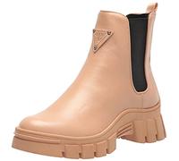 GUESS Women's HESTIA Combat Boot, Nude, 9