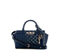 GUESS Damen Idra Small Satchel Ranzen, Mitternacht/Ausflug, einfarbig (Midnight//Getaway Solids)