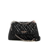 GUESS Damen Isemay Convertible Crossbody Flap Umwandelbare Umhängetasche, Schwarz