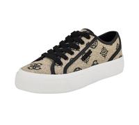 GUESS Damen Jelexa Sneaker, Light Natural/Black Logo 111, 37 EU