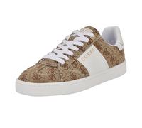 GUESS Damen Jrone Sneaker, Medium Brown/White Logo 210, 39 EU