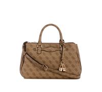 Guess Handtasche Katya 29 cm 4G-Logo Lederimitat Braun Damen