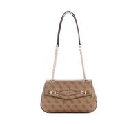 Guess Schultertasche Katya 4G-Logo Lederimitat Hellbraun Damen