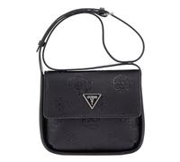 GUESS Damen Keandra Flap, Crossbody-Klappe, Schwarzes Logo