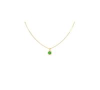 GUESS Damen-Kette Edelstahl Zirkonia One Size, Gold, Grün 32023470