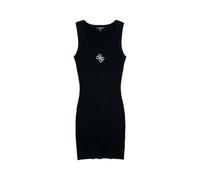 GUESS Damen Kurzes Kleid Polyester E6GK07KG482, Schwarz , M