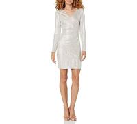 Guess Damen Langarm Etuikleid, Champagner, 36