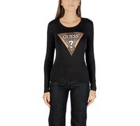 Guess Damen Langarmshirt Schwarz mit Print - Herbst/Winter K - Größe: XXL