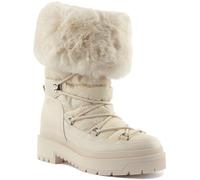 GUESS Damen Larya Stiefelette, cremefarben, 37 EU