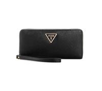 Guess Geldbörse Laurel – umlaufender Reißverschluss, Kontrastdetails, Schwarz