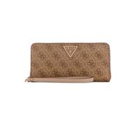 GUESS Laurel Geldbörse mit umlaufendem Reißverschluss, groß, Latte-Logo, Einheitsgröße