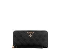 Guess Damen Laurel Umlaufendem Große Geldbörse mit Reißverschluss, Clutch, Kohle-Logo