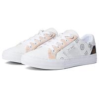 GUESS Damen Loven Sneaker, Weiß/Pink 680, 40 EU