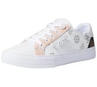 GUESS Damen Loven Sneaker, Weiß/Rosa 680, 36 EU