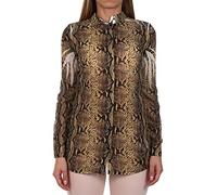 Guess Damen Ls Clouis Shirt Freizeithemd, Gelb (Python Yellow Combo Px16), Medium