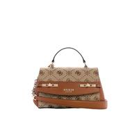 GUESS Melinda Logo Top Handle Bag Latte Logo