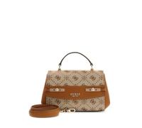 GUESS Melinda Logo Top Handle Bag Latte Logo
