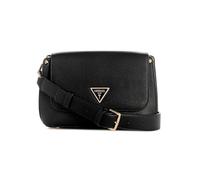 GUESS Damen Meridian Flap Shoulder Bag Schultertasche, Schulterklappe, Schwarz