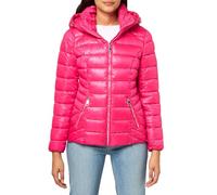 GUESS Damen Mittelschwere Kapuzenjacke Übergangsjacke, Knallpink (Hot Pink), S