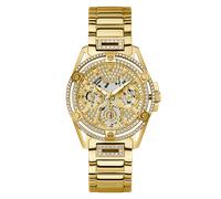 Guess Damen Multifunkion Armbanduhr Queen gold 40 mm GW0464L2