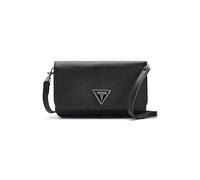 GUESS Damen Noelle Ii Crossbody Flap Organizer Umhängetasche, Schwarz