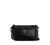 GUESS Damen Noelle Ii Double Pouch Crossbody Umhängetasche, Schwarz