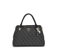 GUESS Damen Noelle Ii Luxury Satchel, Umhängetasche, Kohle-Logo