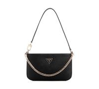 GUESS Damen Noelle Ii Mini Top Zip Shoulder Bag Umhängetasche, Schwarz