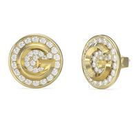 Guess Damen-Ohrringe aus der Kollektion G Crystal - Ohrringe aus Stahl - Farbe Gelbgold - Größe: 10 mm - JUBE05448JWYGT/U