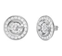 Guess Damen-Ohrringe aus der Kollektion G Crystal - Ohrringe aus Stahl - Farbe Silber - Maße: 10 mm - JUBE05448JWRHT/U