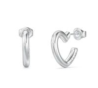 Guess Damen-Ohrringe Herz Creolen JUBE05535JWRHT/U