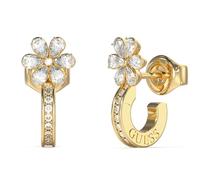 Guess Damen-Ohrringe Lily Flower Mini Hoops Goldfarben JUBE05110JWYG