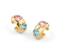 Guess Damen-Ohrringe Multi Crystals J Creolen Goldfarben JUBE05316JWYGMCT/U