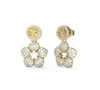 Guess Damen-Ohrringe Ohrhänger 4G Blumen Goldfarben JUBE04471JWYGT-U