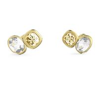 Guess Damen-Ohrringe Ohrstecker 4G & Crystals Goldfarben JUBE05572JWYGT/U