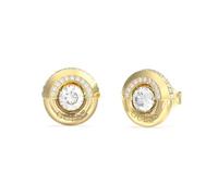 Guess Damen-Ohrringe Ohrstecker Coin Pave Goldfarben JUBE05380JWYGT/U