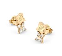 Guess Damen-Ohrringe Ohrstecker Double Leaf Goldfarben JUBE05511JWYGT/U