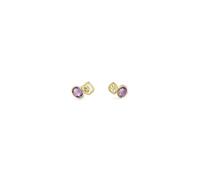 Guess Damen-Ohrringe Ohrstecker Lila Goldfarben JUBE05572JWYGMCT/U