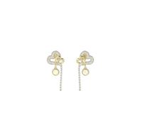 Guess Damen-Ohrringe Pavé Herz Ohrhänger Goldfarben JUBE06053JWYGT/U