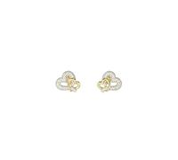 Guess Damen-Ohrringe Pavé Herz Ohrstecker Goldfarben JUBE06054JWYGT/U