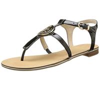 Guess Damen Patent Pu/Metal G Römersandalen, Schwarz, 41 EU